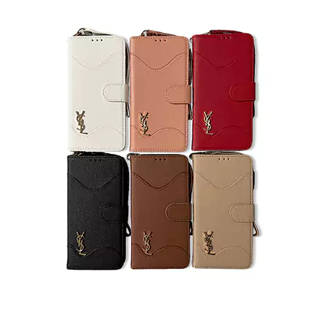 YSL iPhone18ケース 手帳型 iPhone18pro/18promaxスマホケース puレザー カード 入れ