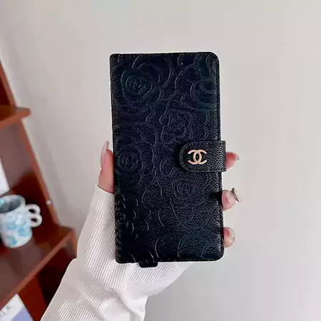 シャネル iphone18foldケース カメリア柄