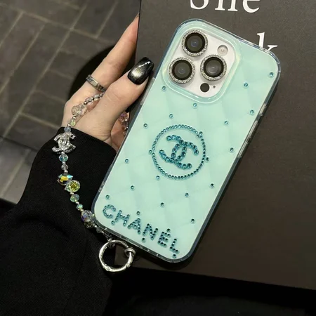 シャネル ラインストーン付き iphone18pro携帯ケース