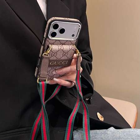 ルイヴィトンiphone18promax携帯ケース ショルダーストラップ付き