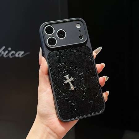 クロームハーツiphone18proケース CHクロス チャーム