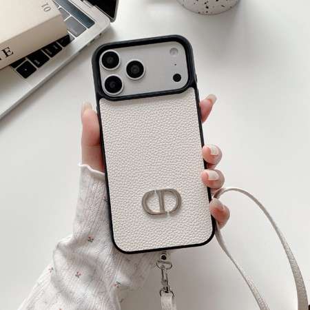 ディオールiphone18proケース ライチ柄