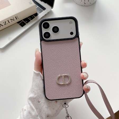 ディオールiphone18proケース ライチ柄