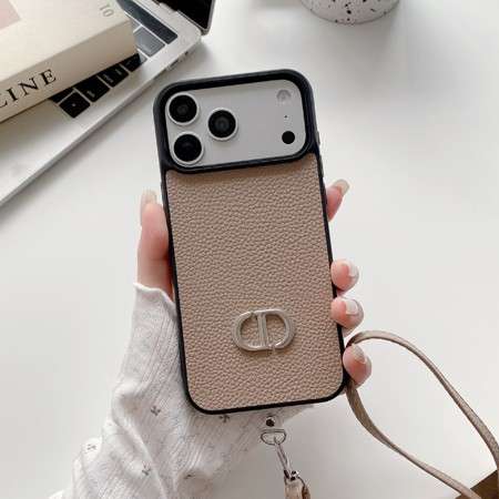 ディオールiphone18proケース ライチ柄