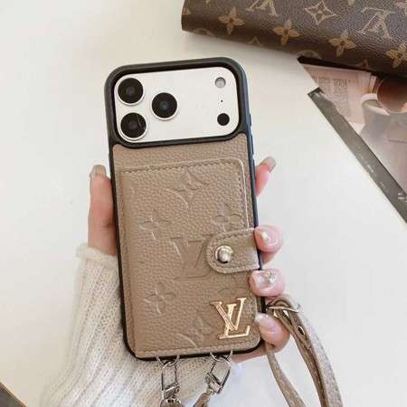ヴィトンiPhone18proケースショルダー ストラップ付き