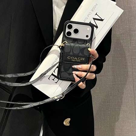 コーチ iphone18 ケース ショルダー