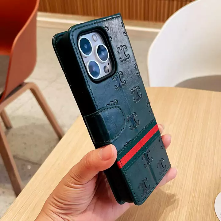 celine ロゴ型押しiphone18promaxケース 手帳型