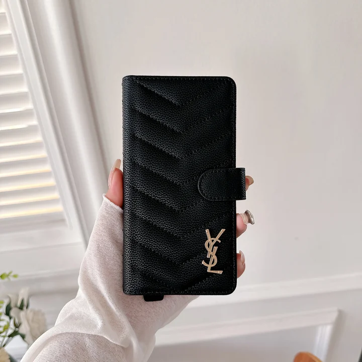 イヴ サンローラン キルティングレザー iphone18proケース 手帳型