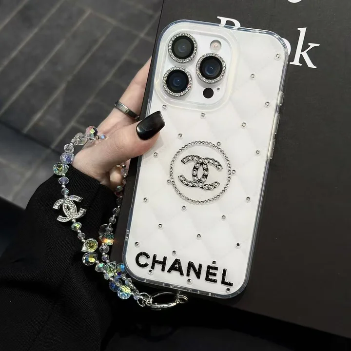 シャネルiphone18ケース チェーン ストラップ付き