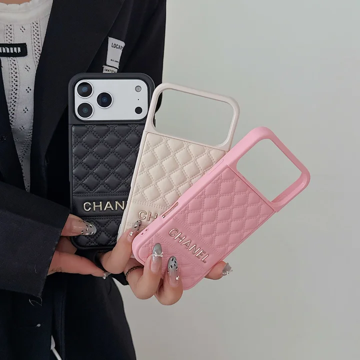 シャネルiphone18promaxケース キルティングレザー