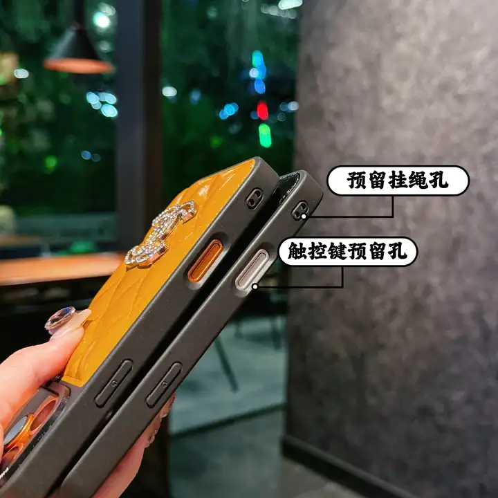 chanel iphone18ケース オレンジ