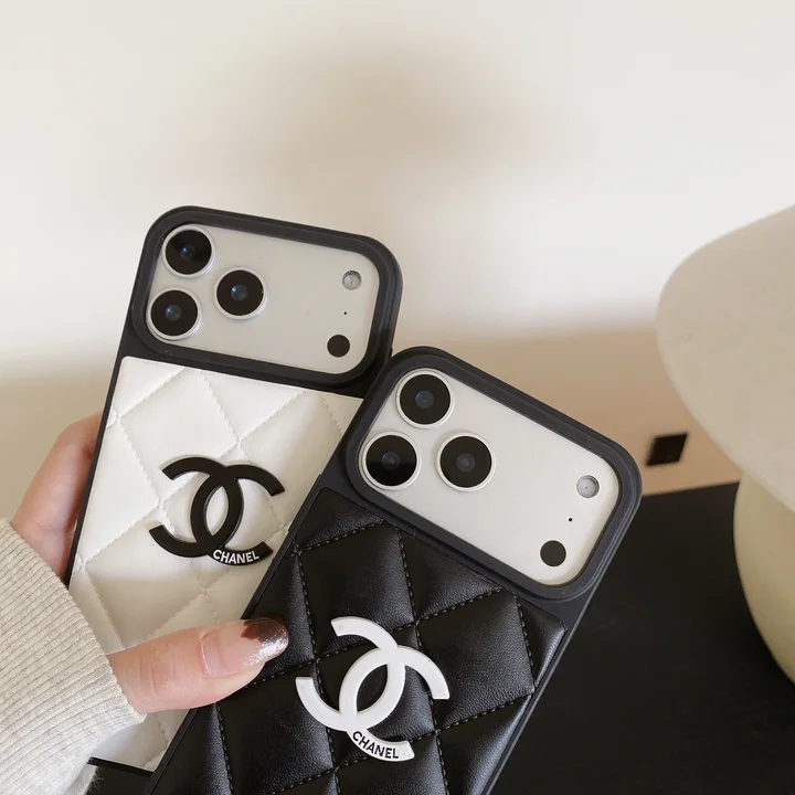 シャネルiphone18ケース レザー ブラック