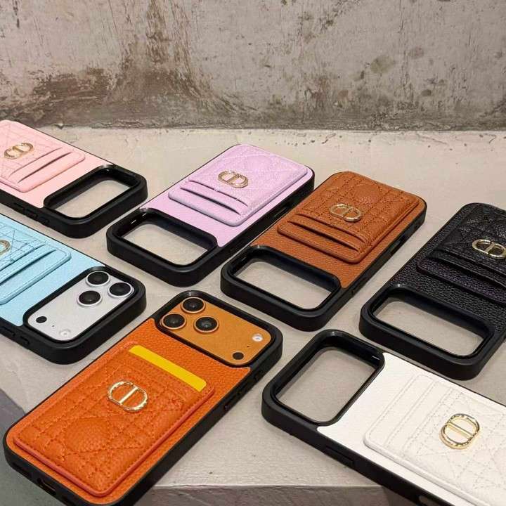 ディオールiphone18promaxケース 背面 収納