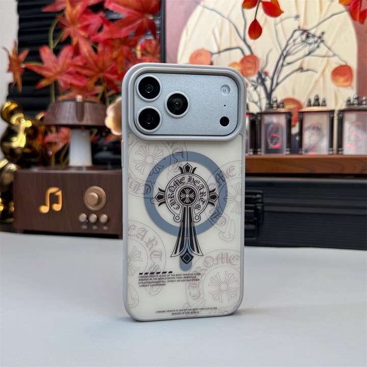 クロームハーツiphone18proケース 街 かっこいい
