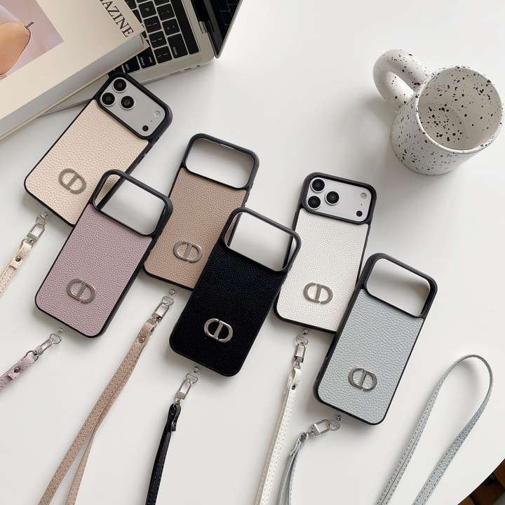 ディオールiphone18proケース ライチ柄