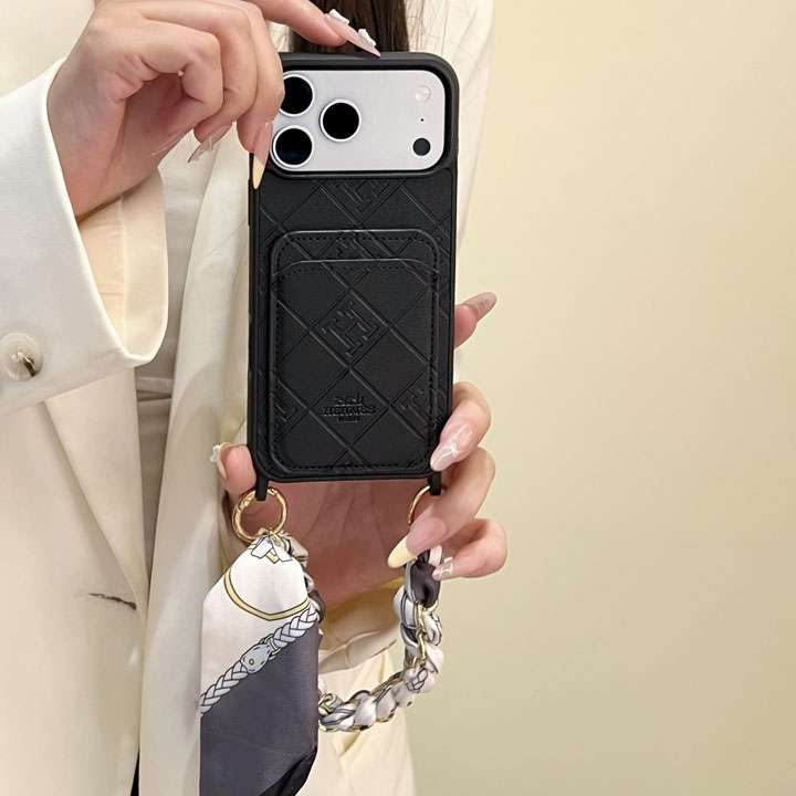 エルメス iphone18promaxケース 背面 カード 収納