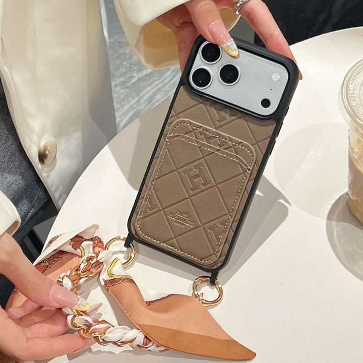 HERMES IPHONE18ケース 2穴 付き