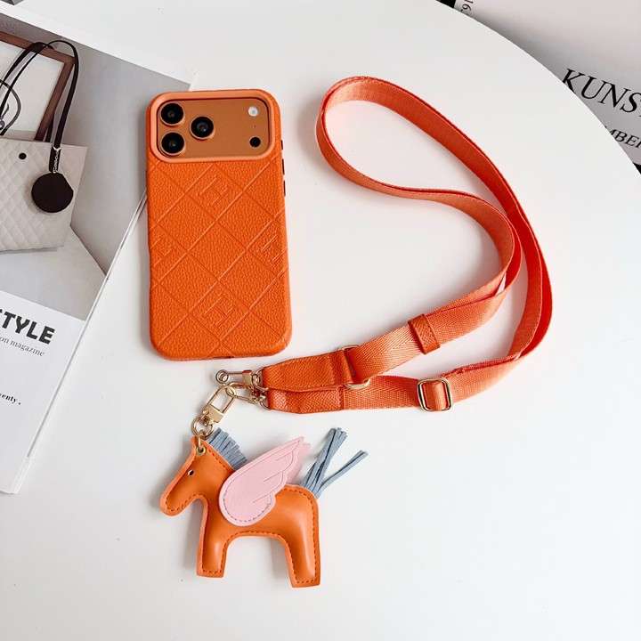 HERMES iphone18proケース ストラップ付き