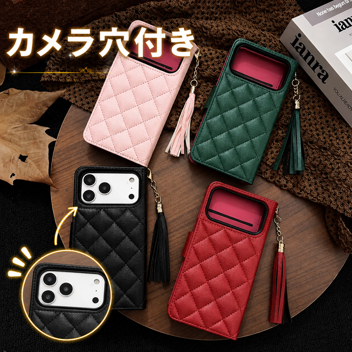 シャネルiPhone 18pro手帳型ケース